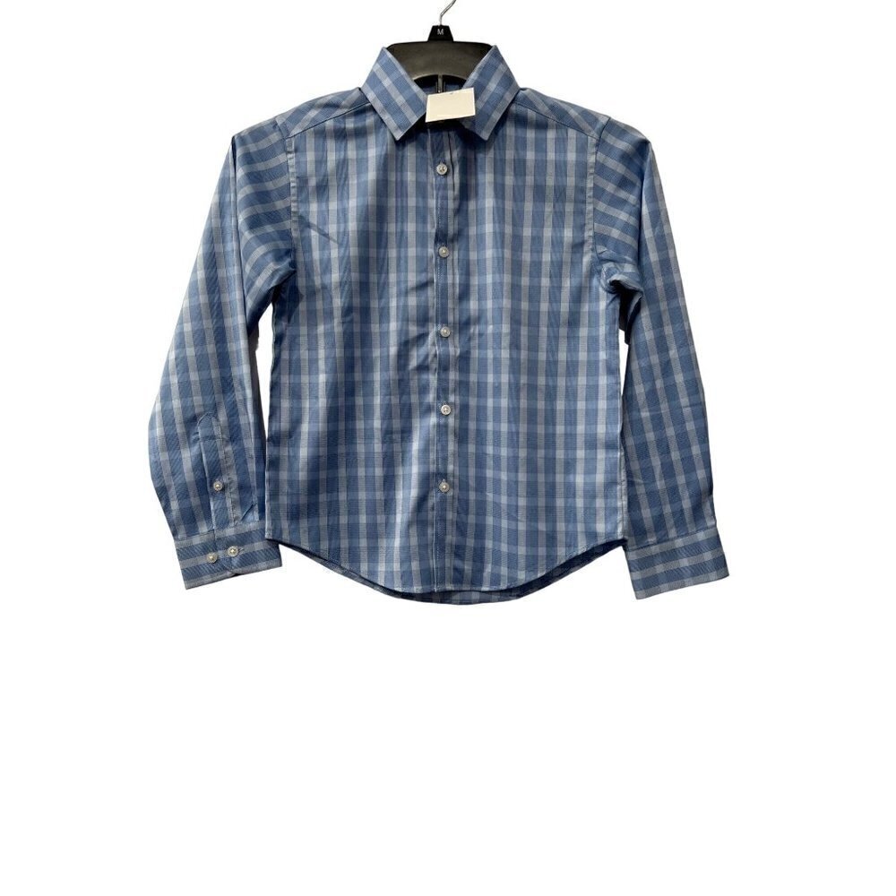 New Van Heusen Flex Size S/P 8 Boys Dress Shirt Blue Wedding, Special occasion